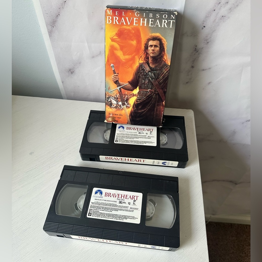 BRAVEHEART MOVIE - 2 VHS TAPE SET